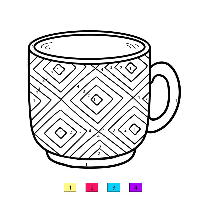 Tasse artistique Coloriage Magique