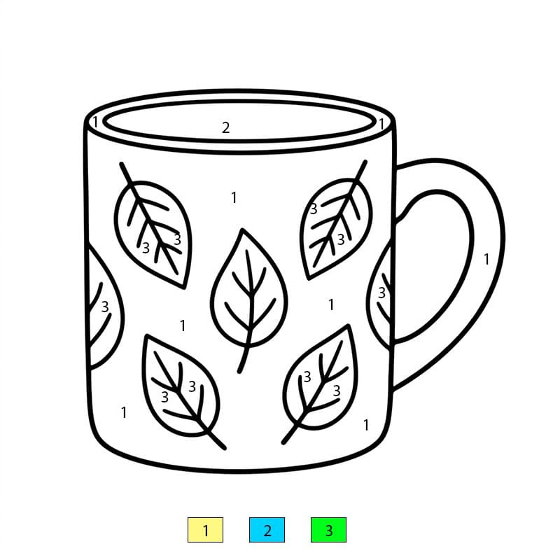 Tasse en porcelaine Coloriage Magique