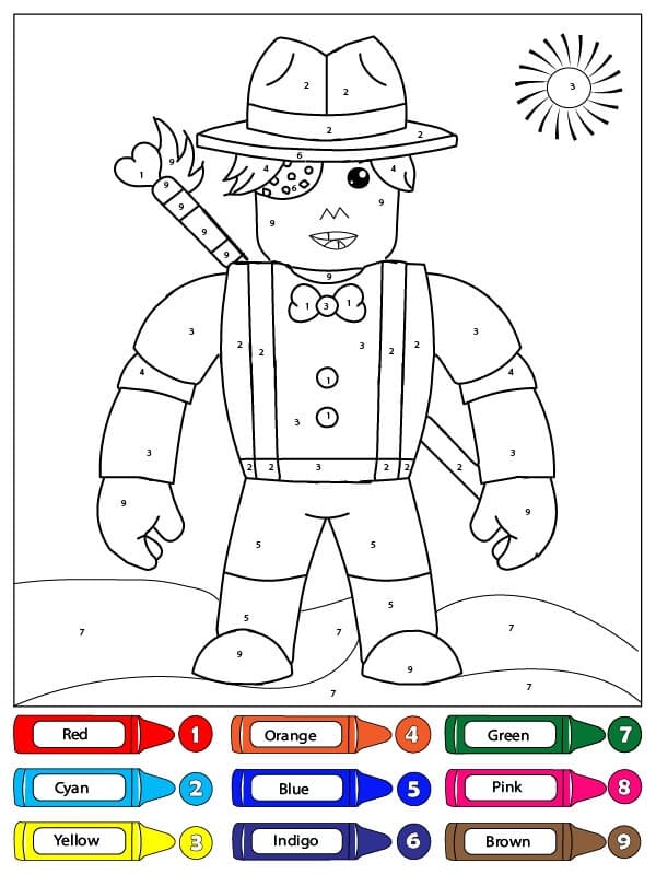 Roblox Cowboy Coloriage Magique