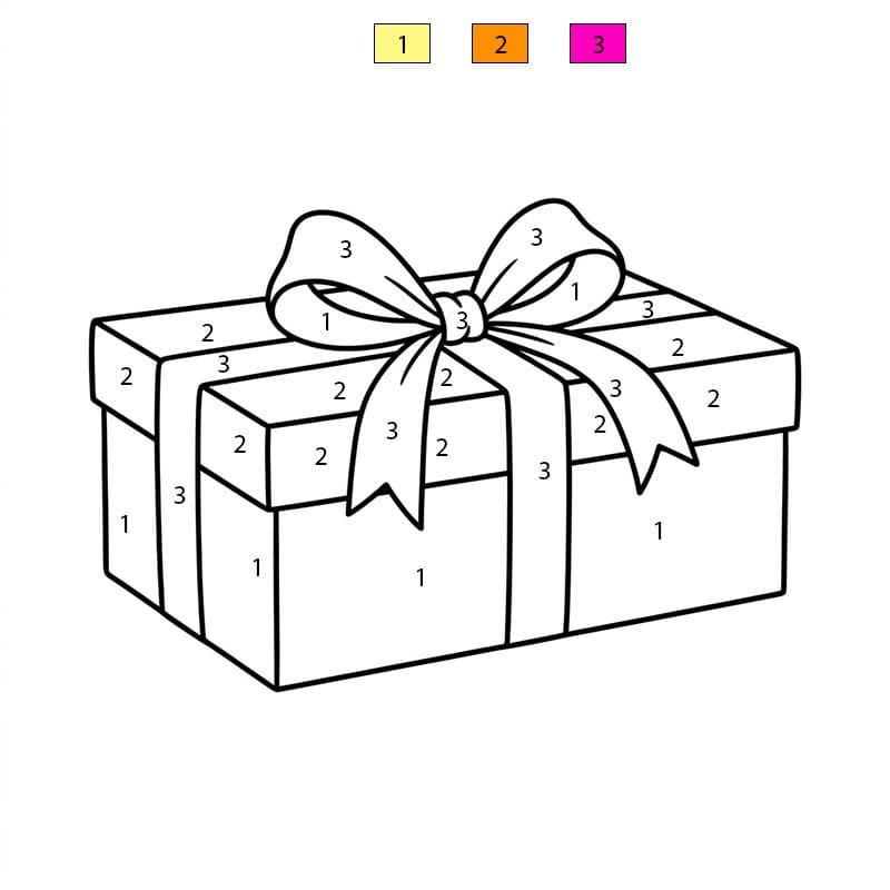 Cadeau de Noël Coloriage Magique