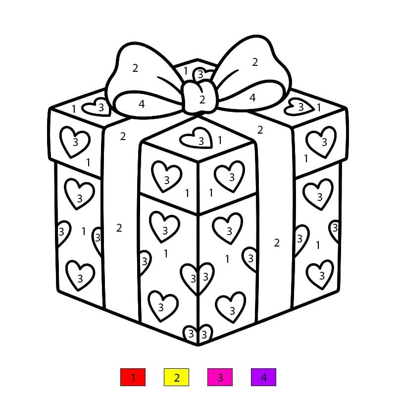 Cadeau de fête Coloriage Magique