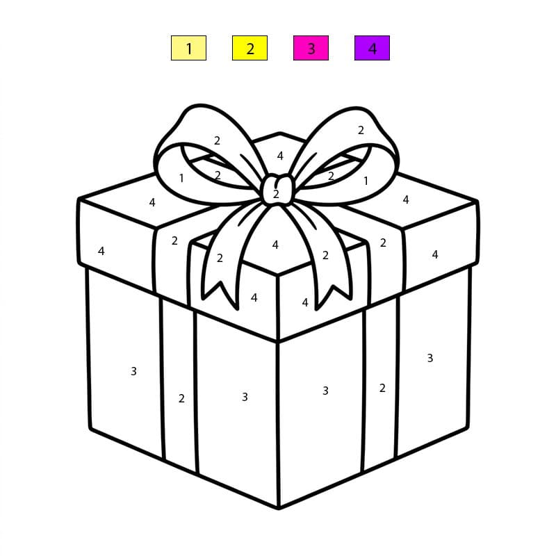 Cadeau festif Coloriage Magique