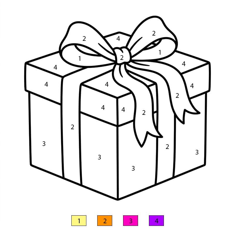 Coloriage Magique Cadeau