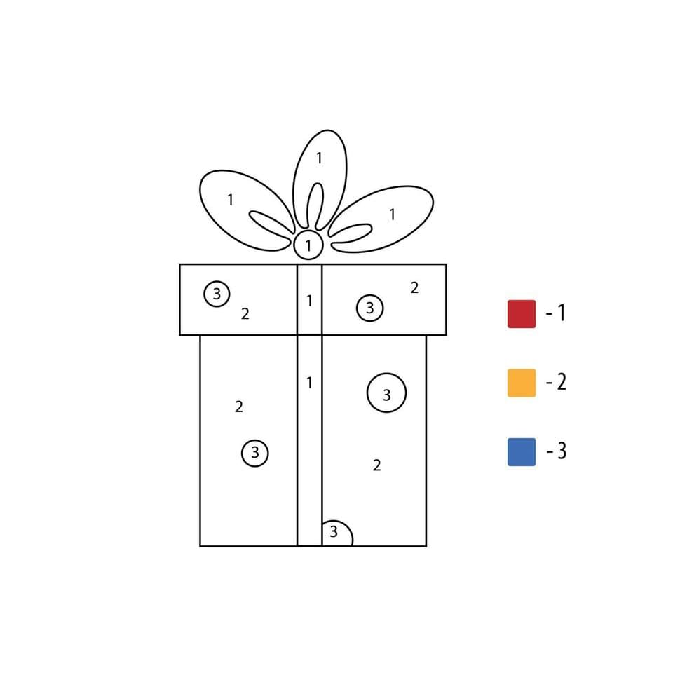 Cadeau précieux Coloriage Magique