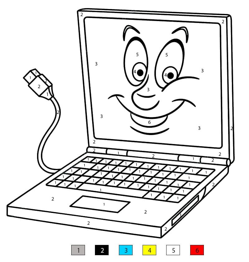 Ordinateur intelligent Coloriage Magique