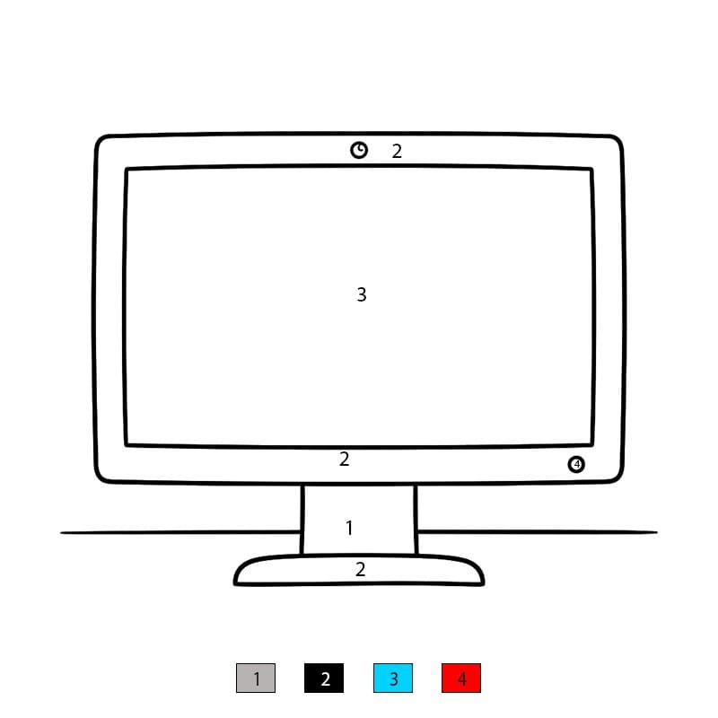 Ordinateur lumineux Coloriage Magique
